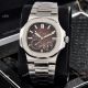 Patek Philippe Nautilus Power Reserve Watches Red Dial Stainless Steel (2)_th.jpg